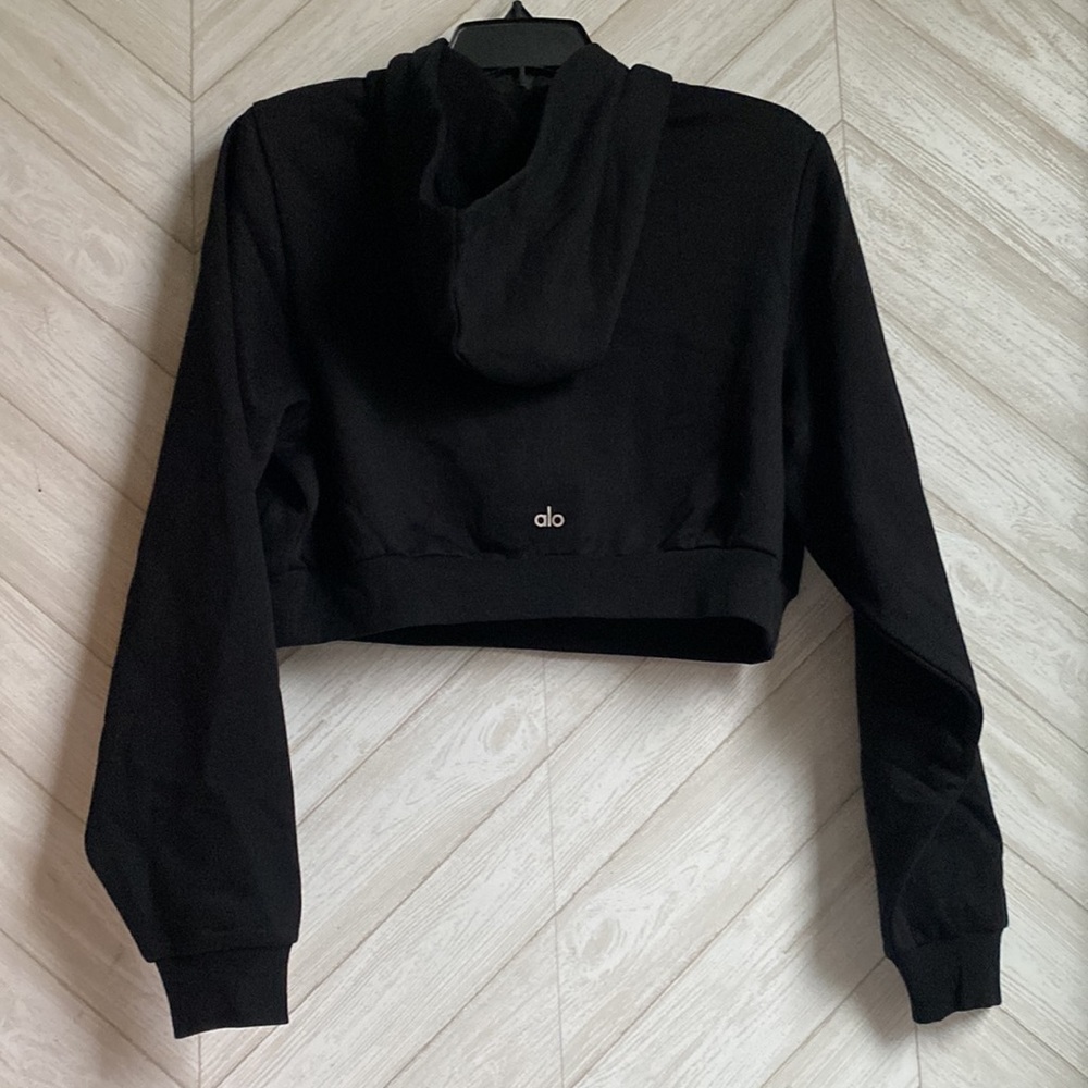 ALO cropped hoodie black small - Picture 4 of 5